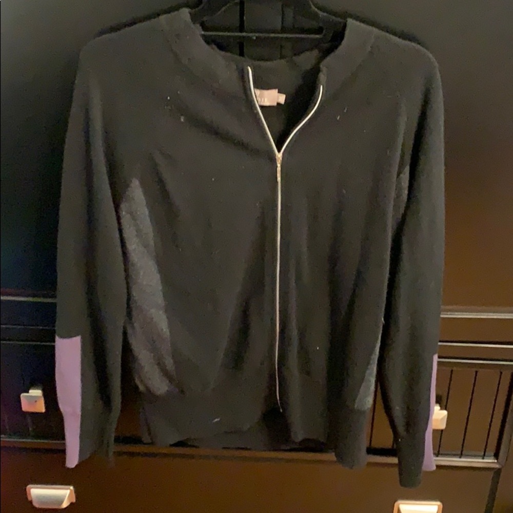 Cashmere zip up